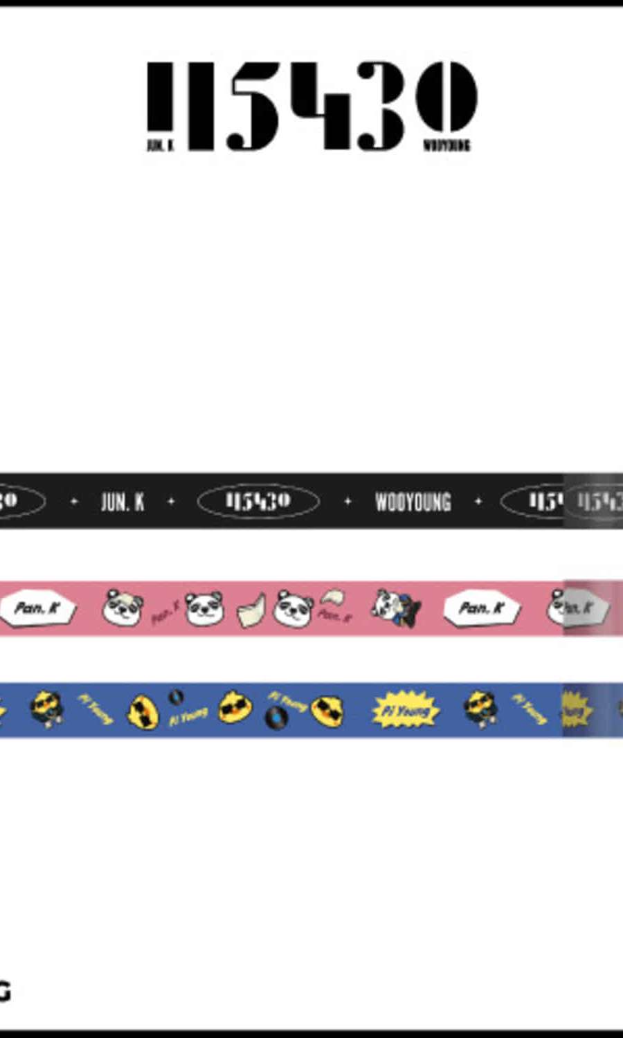 2PM JUN. K & WOOYOUNG 2022 FAN-CON [115430] OFFICIAL GOODS Masking Tape Set