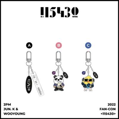 2PM JUN. K & WOOYOUNG 2022 FAN-CON [115430] Official Goods Keyring