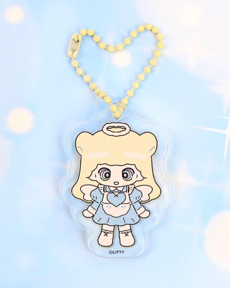 [Sleet Berry_LITTY] Litty Made Acrylic Keyring Charm 1 Type / Illustration Goods