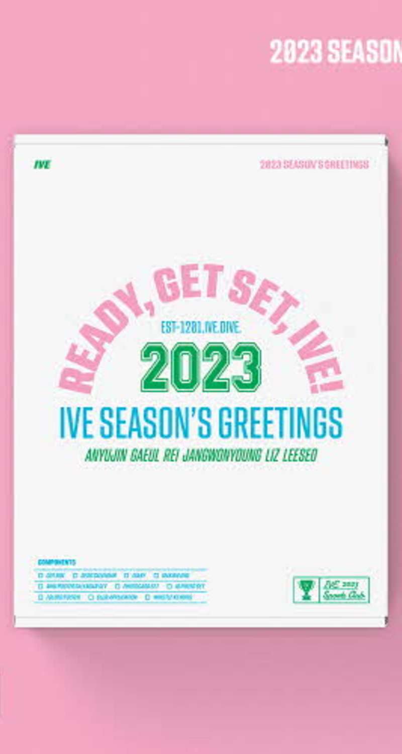 [Special Gift] IVE - 2023 SEASON'S GREETINGS [READY, GET SET, IVE!] ** Random 2 of 6 Unreleased Selfie Photocards + Random 1 of 6 Unreleased Photo Postcards Included