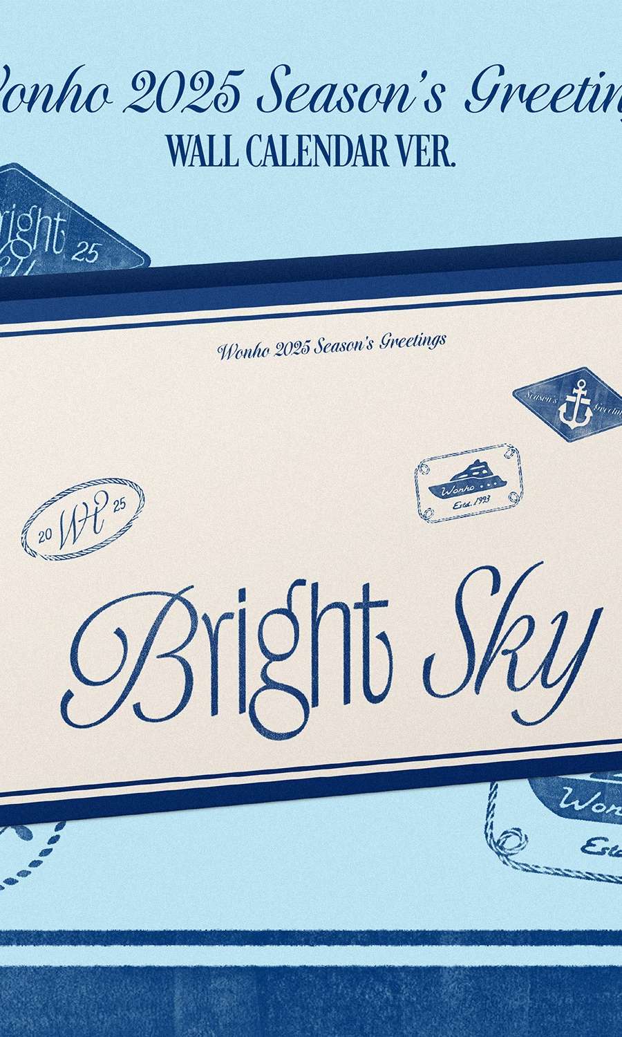 WONHO - 2025 Season's Greetings [Bright Sky] (WALL CALENDAR VER.)