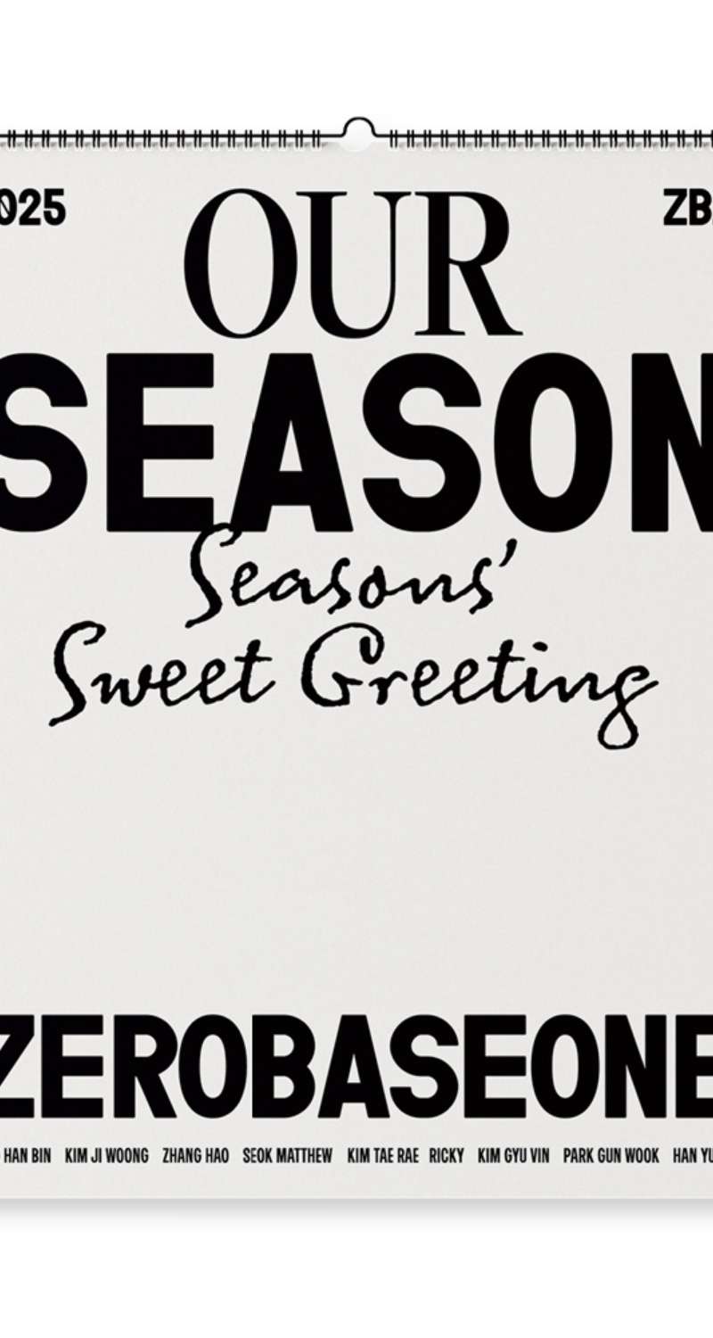 ZEROBASEONE - 2025 Season Greeting [OUR Season] Wall Calendar