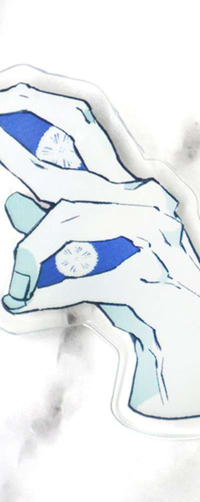 [Our Cafe Boss is Strange] Ussai Nazar Acrylic Badge 1 Type / Acrylic Goods