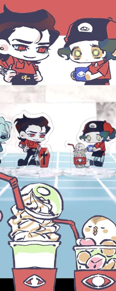 [Our Café Manager is Strange] USAI Acrylic Stand 6 Types + Deco Charm 6 Types / Acrylic Goods