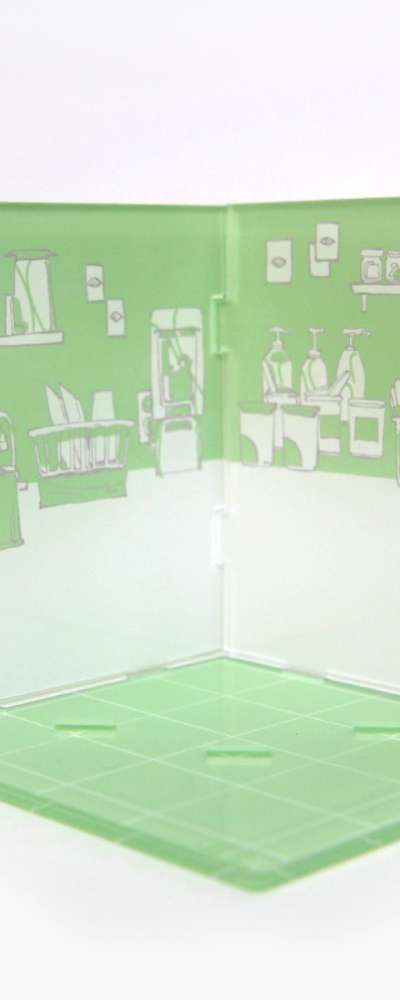 [Webtoon Shop Background Diorama] Cafe_ROOM Charm 2 Types / Acrylic Goods / Background Charm