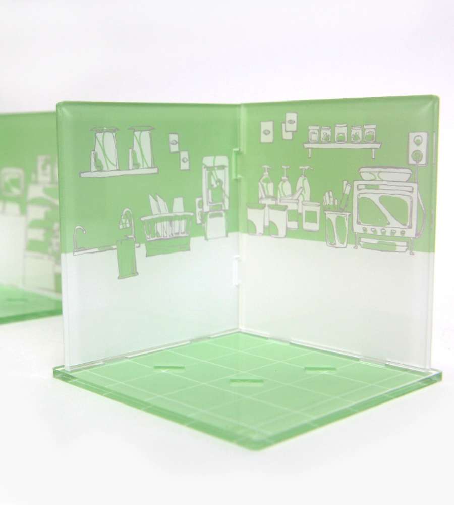 [Webtoon Shop Background Diorama] Cafe_ROOM Charm 2 Types / Acrylic Goods / Background Charm