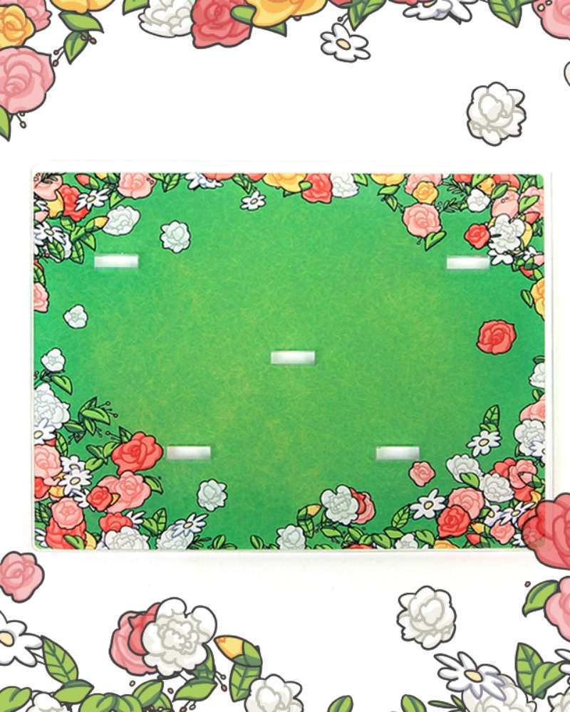 [ウェブトゥーンショップ背景ジオラマ] 花畑_床チャム / アクリルグッズ / 背景チャム