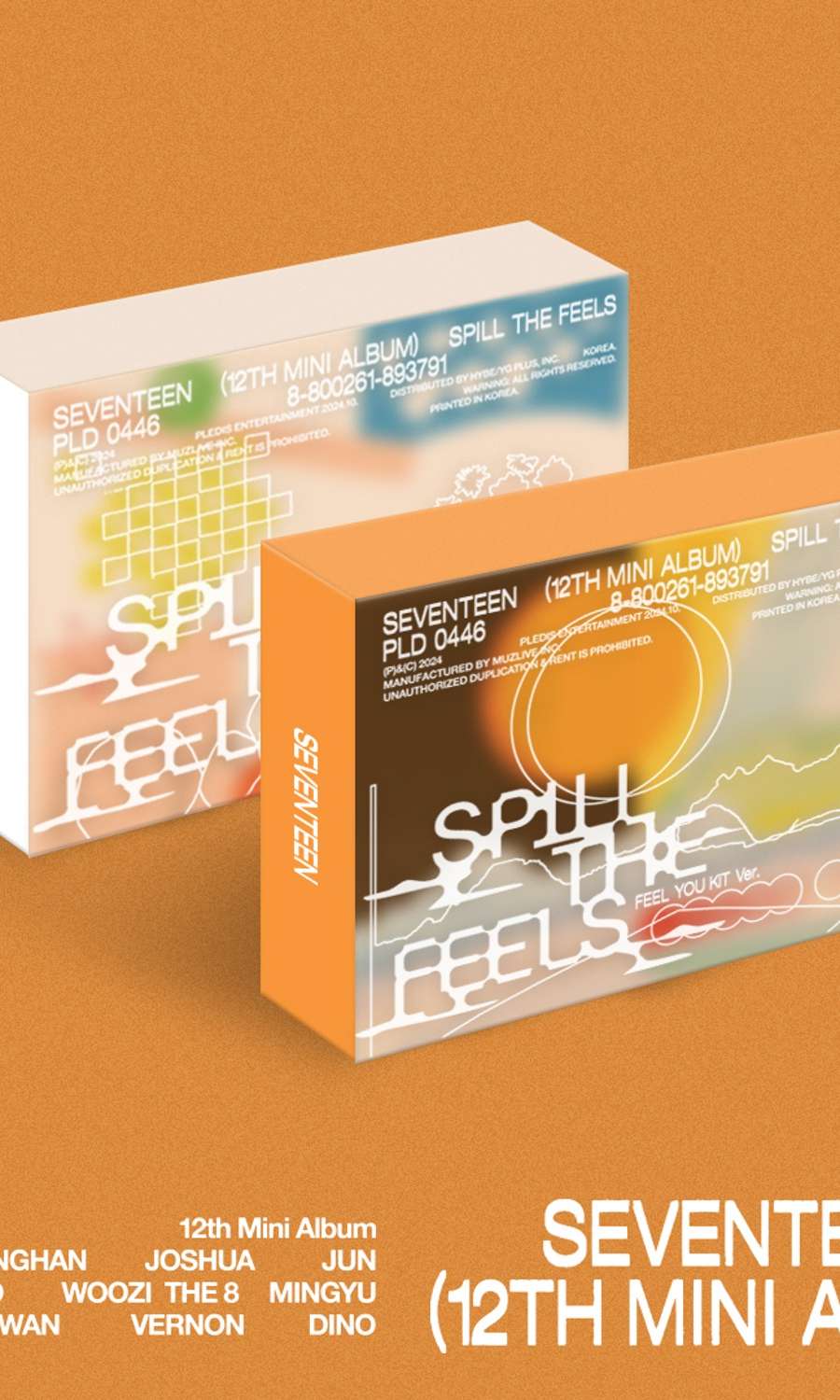 SEVENTEEN - 12thミニアルバム 'SPILL THE FEELS' (KiT Ver.) (ランダム)