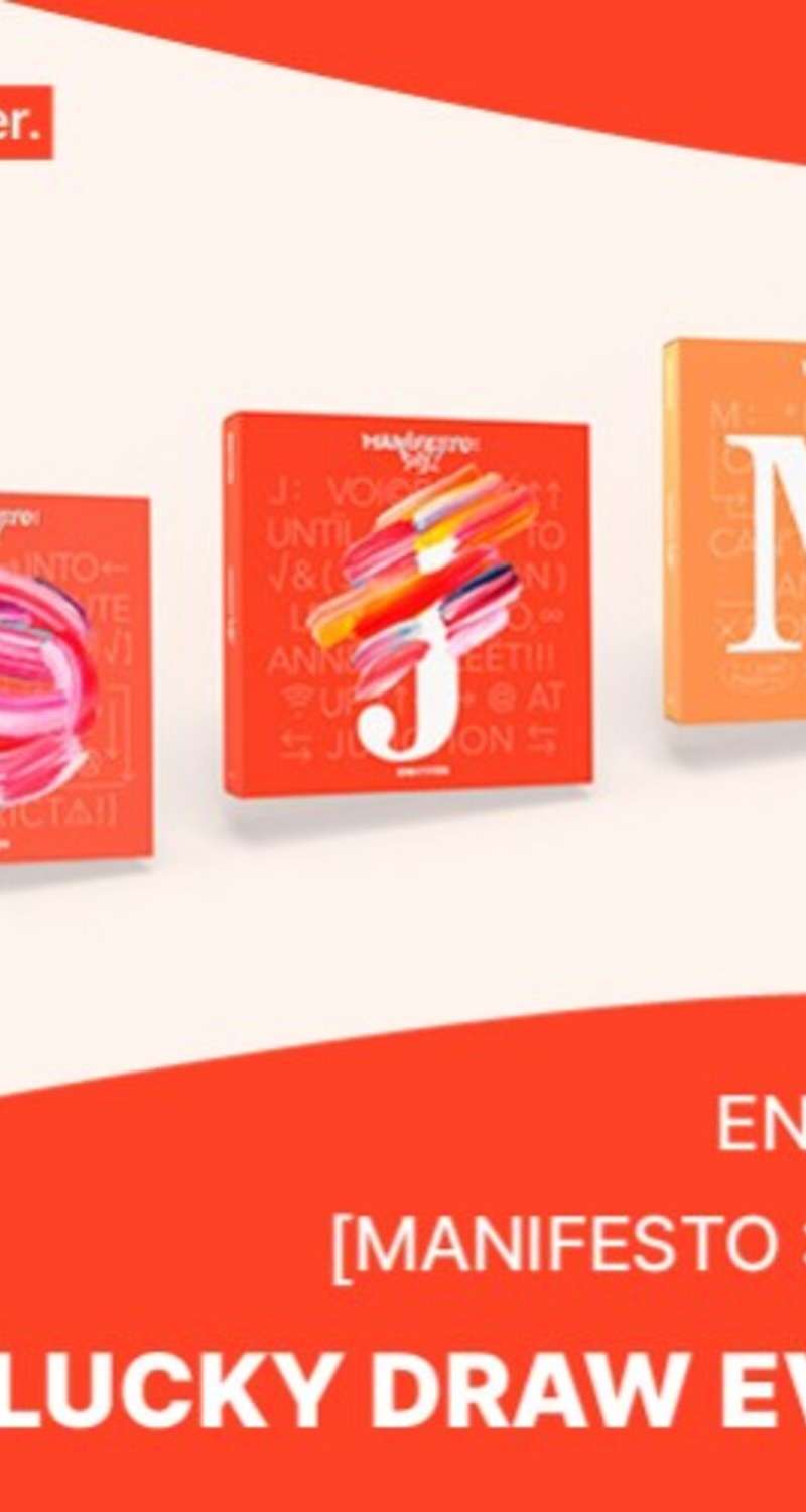[Lucky Draw] ENHYPEN - [MANIFESTO : DAY 1] (ENGENE ver.) / (Random from 3 Versions) **Set of 3 - LUCKY DRAW 4 Entries
