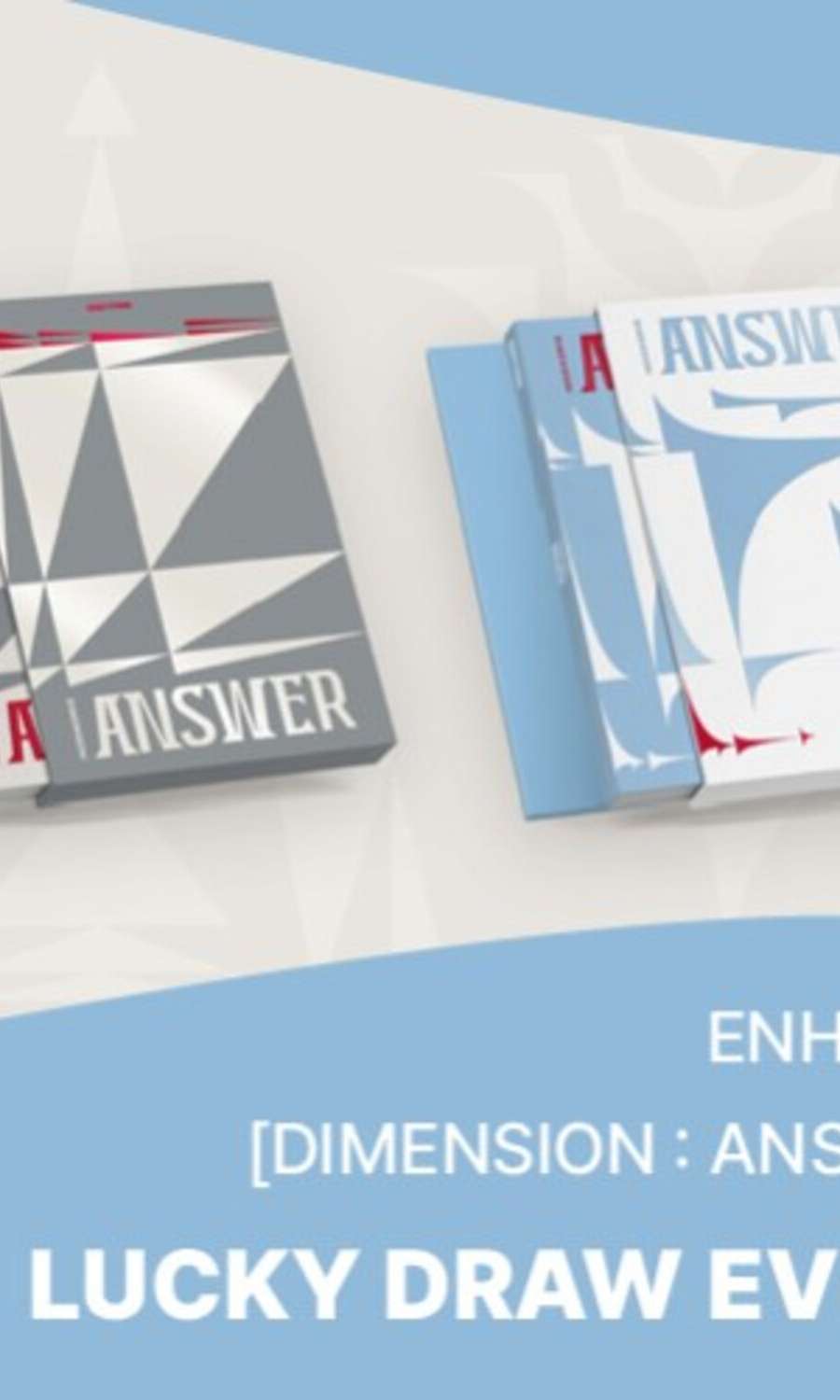 [Lucky Draw] ENHYPEN - [DIMENSION : ANSWER] (Random 1 of 2 Versions) **3 Lucky Draw Entries with 2-Album Set Purchase