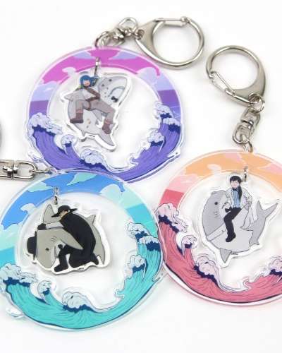 Legal Pirate Parfait Gentlemanly Acrylic Charm Keyring Set of 3