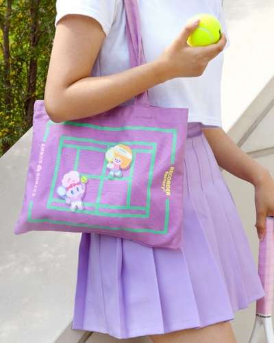 [Official Store Limited Quantity] ESTHER BUNNY X RICO Tennis Master Shoulder Book Bag Set