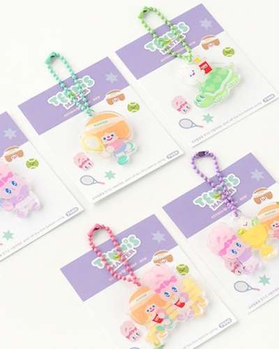 [Official Store Limited Quantity] ESTHER BUNNY X RICO Tennis Master Acrylic Keyring