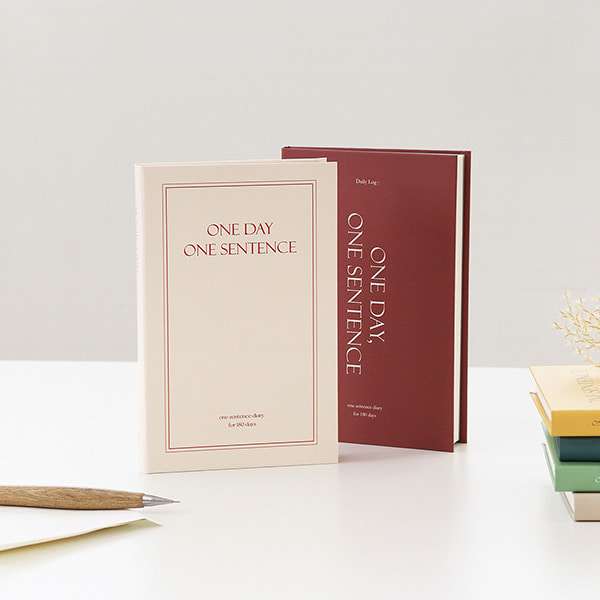 Self-Question Self-Answer One Sentence a Day Diary Slim 6-Month Perpetual Diary Adult Gratitude Emotion Exchange