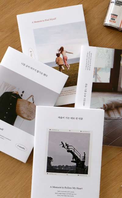 [Free Sticker Gift] Maum Photo 6-Month Monthly Perpetual Diary Photo Emotional Planner Scheduler