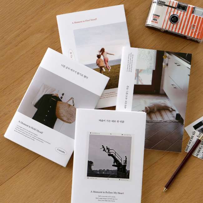 [Free Sticker Gift] Maum Photo 6-Month Monthly Perpetual Diary Photo Emotional Planner Scheduler