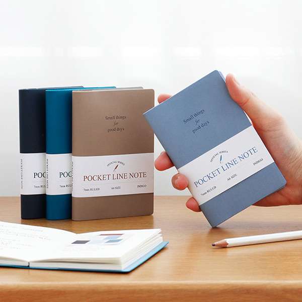 Official A6 Pocket Line Notebook (Mini Handy Notepad)