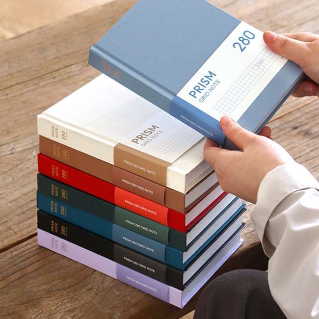 Prism 280 Grid Hardcover Notebook (B6, 32 sheets)