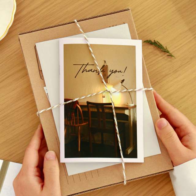 Heart Photo Gratitude Message Card Book - Meaningful Quotes, Emotional Stationery Stand Postcard Gift Birthday Message