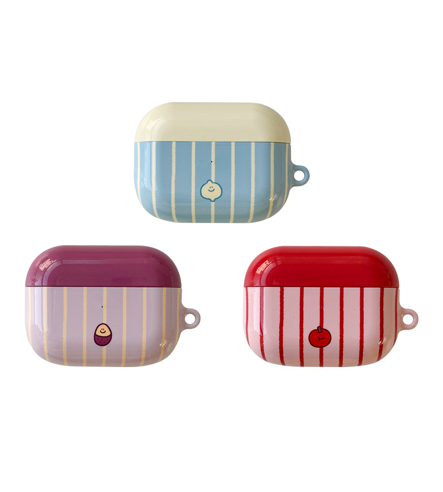 Three-Sided Stripe AirPods Case