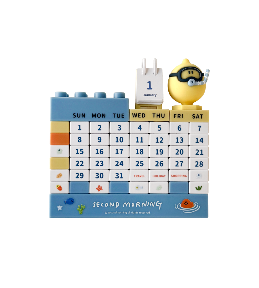 Triangle Perpetual Calendar Block