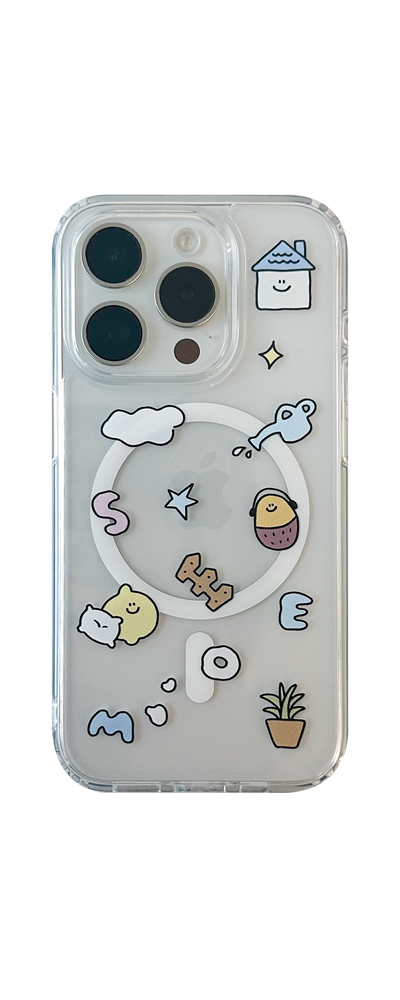 セモ ホーム MagSafe ジェルハードケース
