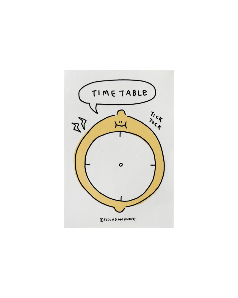 Timetable Rice Cake Memo Sticky Notes