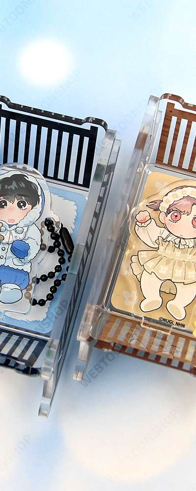 [Cold-Sensitive Northern Grand Duke] Rocking Cradle Acrylic Stand + Charm Set 2 Types | Webtoon Goods