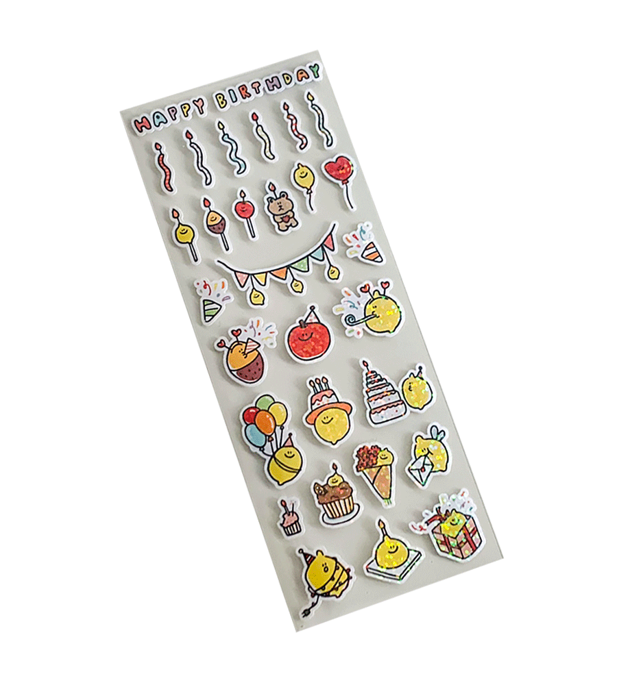 Happy Birthday Removable Sticker