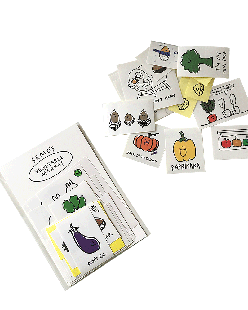 Vegetable Market Sticker Pack