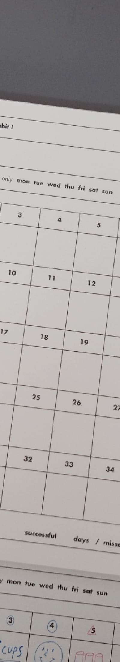 [カレンダー] 日々のチェック習慣 _ 35days