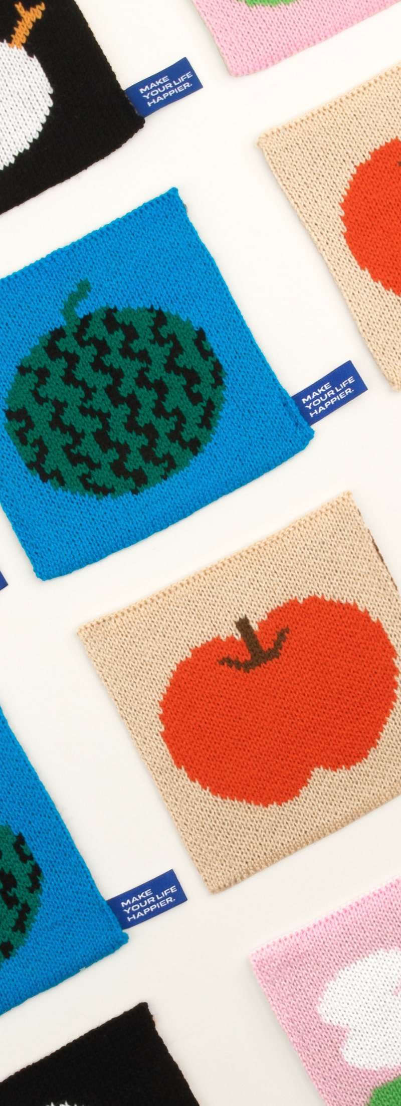 [Tea coaster] Four seasons knit coaster