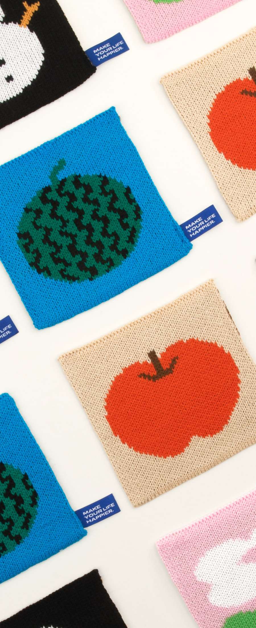 [Tea coaster] Four seasons knit coaster