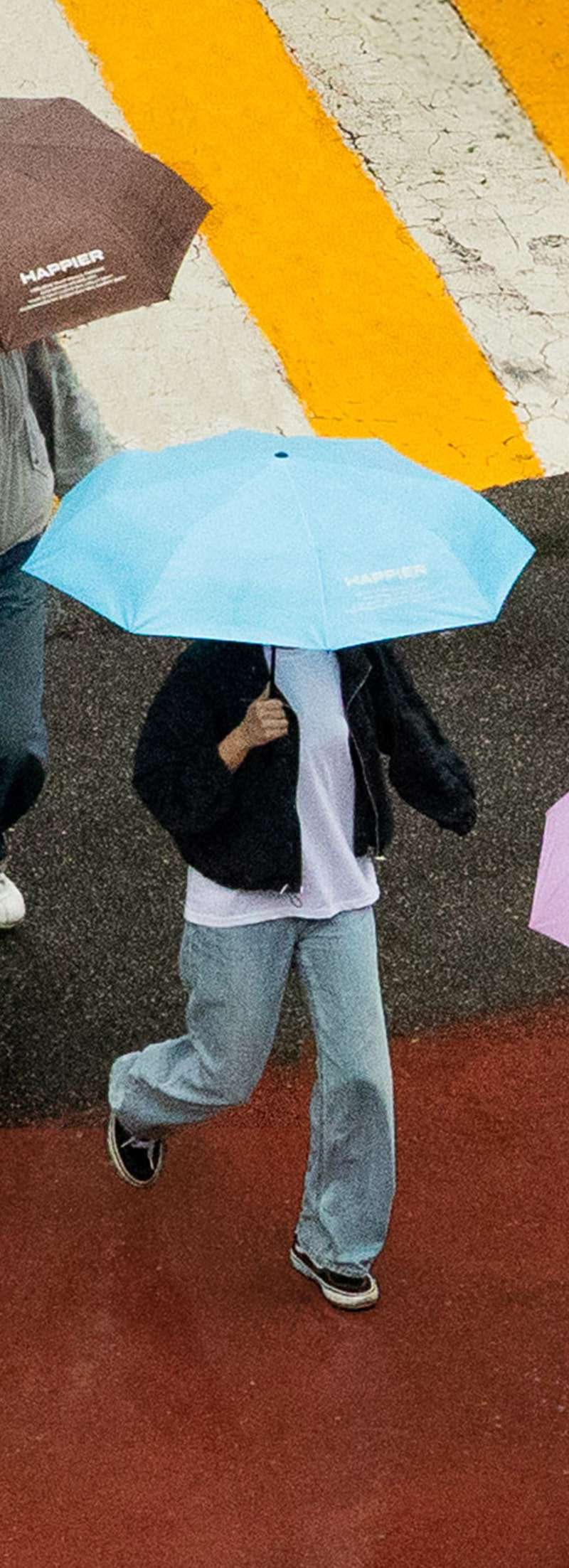 Happier label folding umbrella