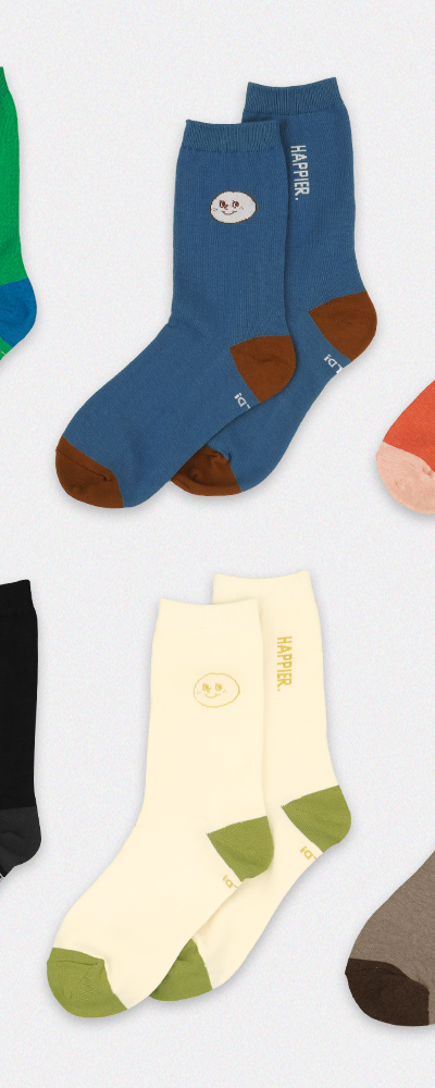 [O,LD! X I hate Monday] MNNS Happier socks
