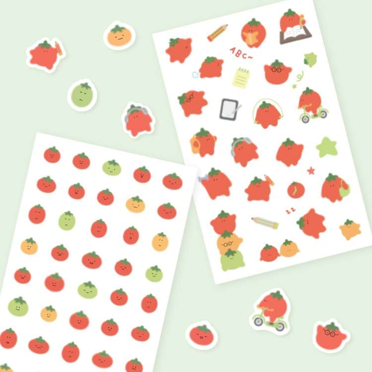 Chubby Tomato Sticker