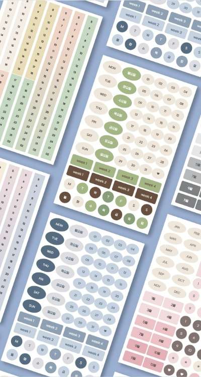 My Flow Sticker Monthly Weekly Daily Planner Decorating