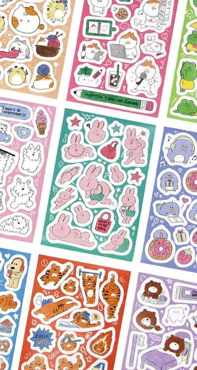 Every Holiday Drawing Sticker 18-Piece Set