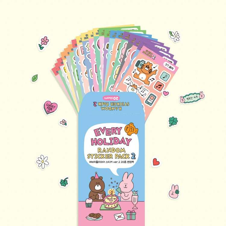 Every Holiday Sticker 20 Types Random Pack ver.2