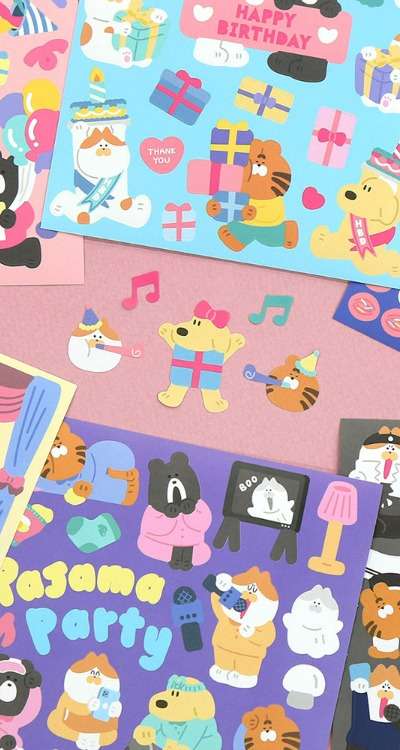 Every Holiday Sticker 6-Piece Set - Party Time