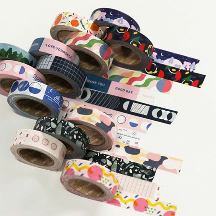 Sleeping Piece Masking Tape - Shapes