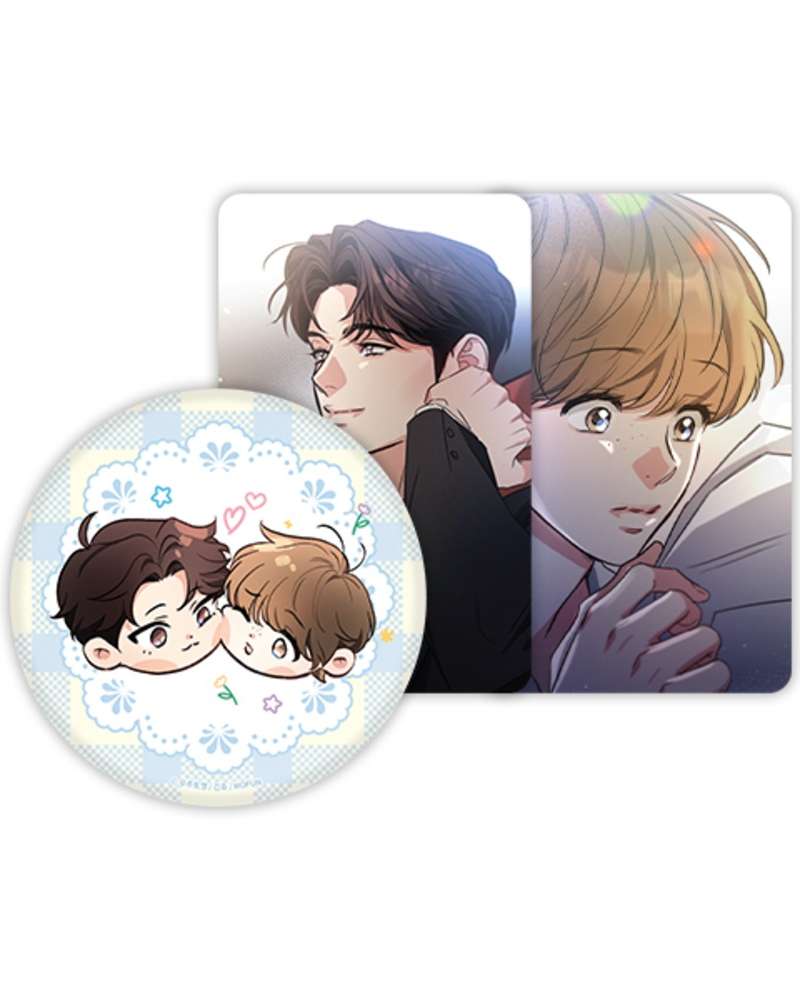 A Love Story by Negligence (2nd Collaboration) Sticky Mirror Button Set