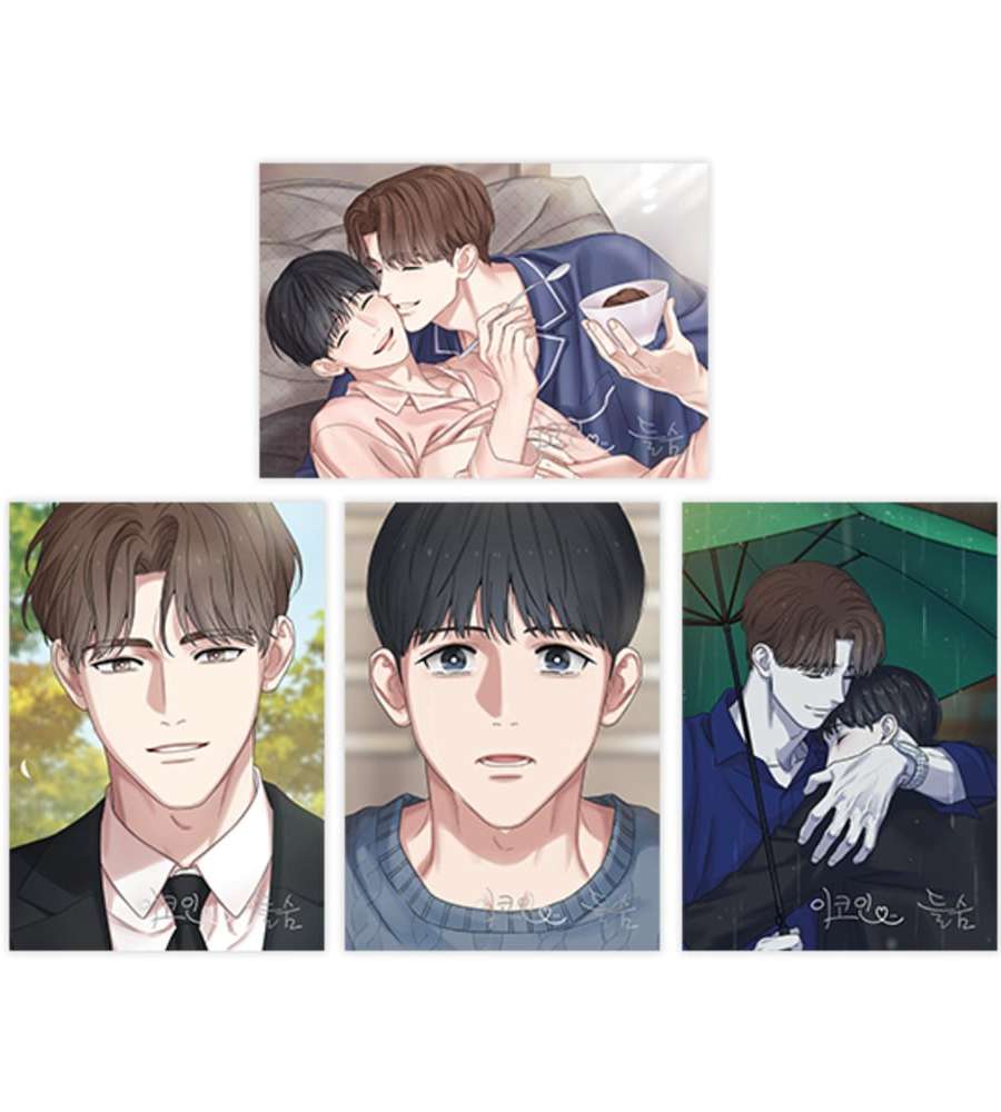 Haehu A5 Illustration Colored Paper Set (4 Types)