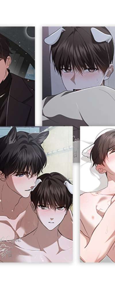 犬に触れてはいけませんイラスト色紙セット(4種)