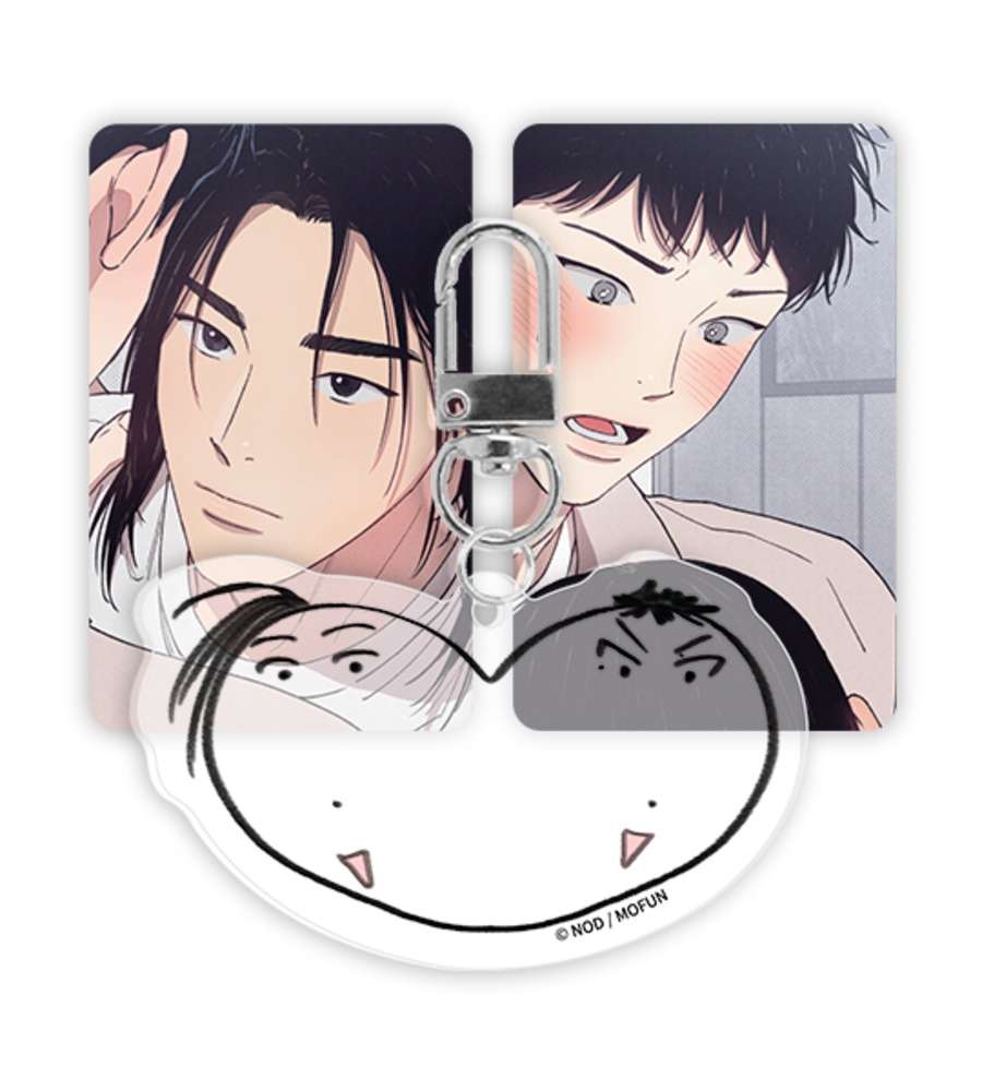 One Two Ten Heart Keyring Set