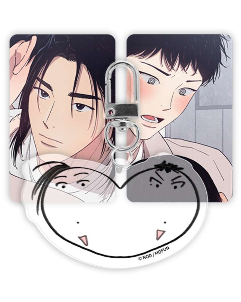 One Two Ten Heart Keyring Set