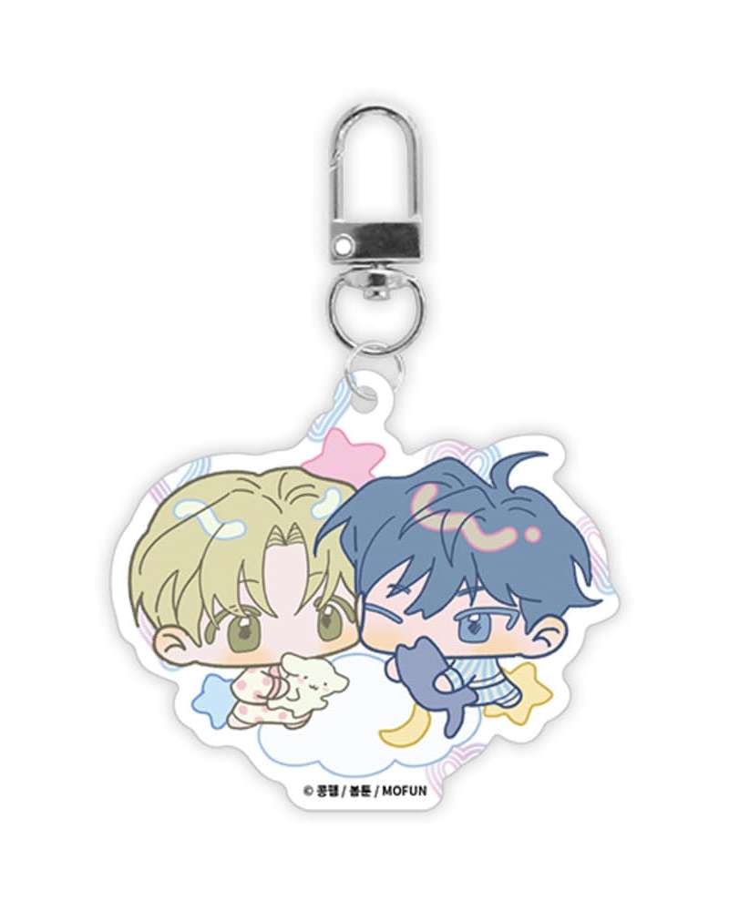 Falling Flowers Pond Dream Land Hanbil & Universe Acrylic Keyring