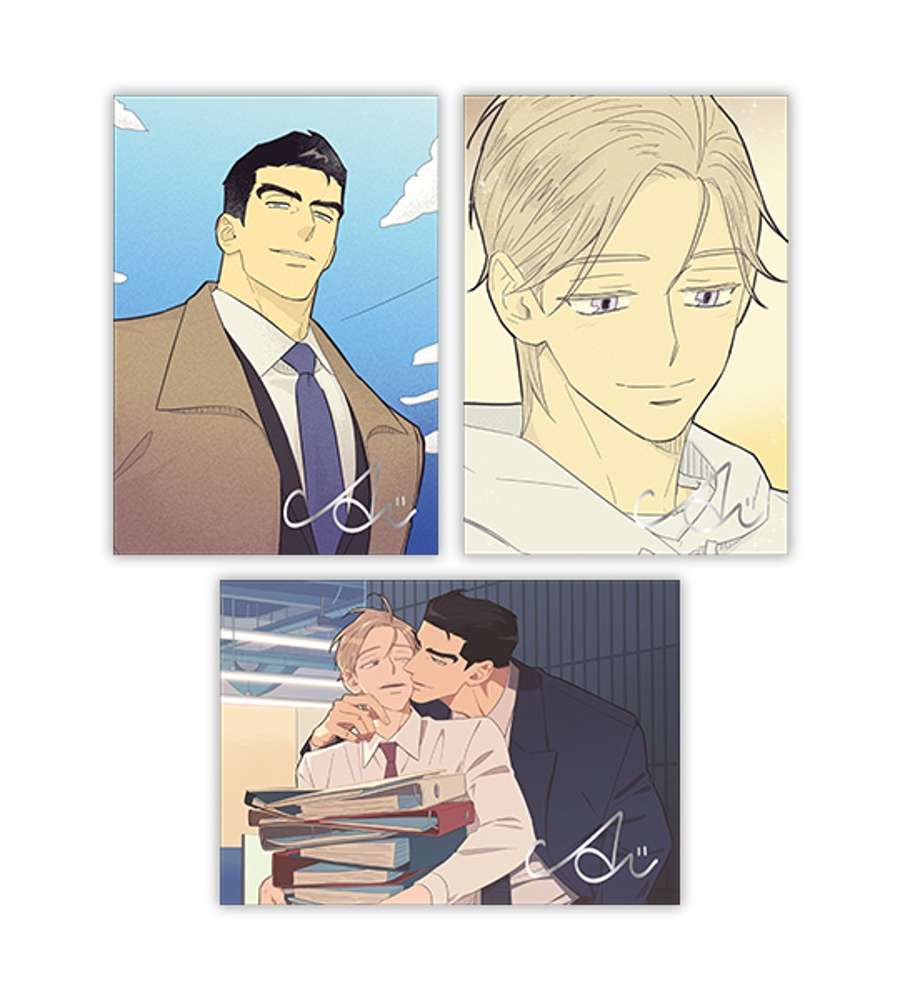 A1 Artist Exhibition Now Spilling Office Romance Tea A5 Illustration Colored Paper Set (3 Types)