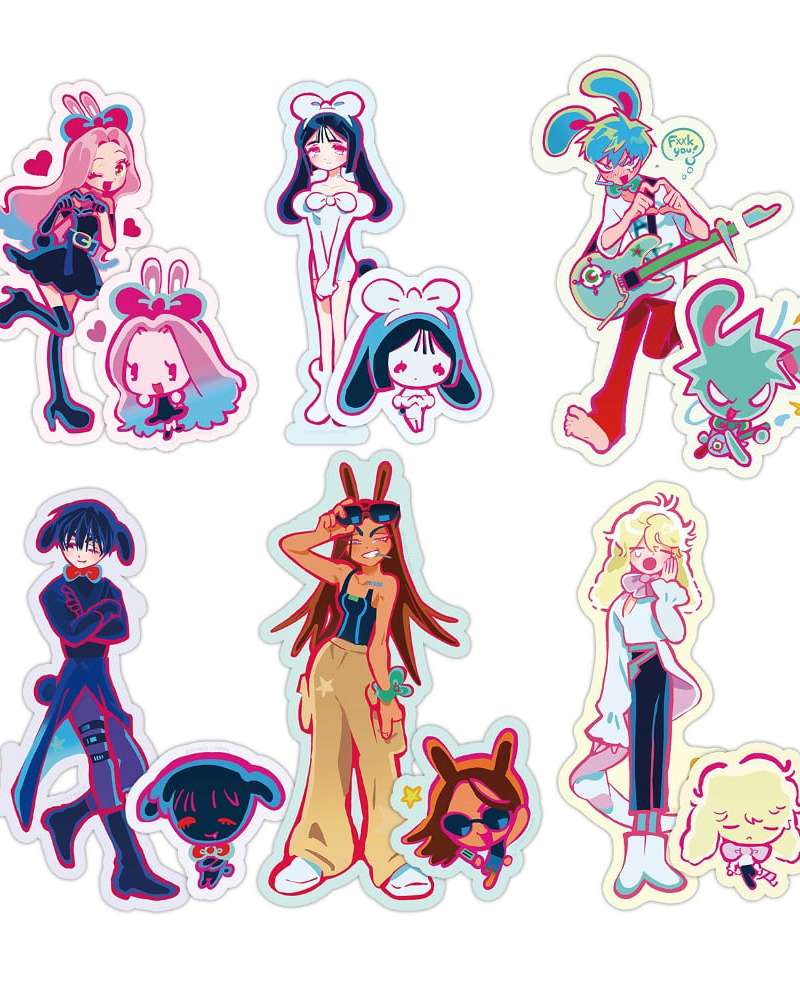 Alien Stage Rabbit Fragment Sticker 12-Piece Set