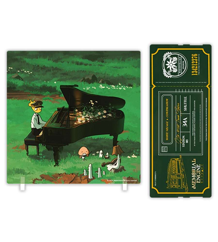 Dust Girl Acrylic Plate and Ticket Set